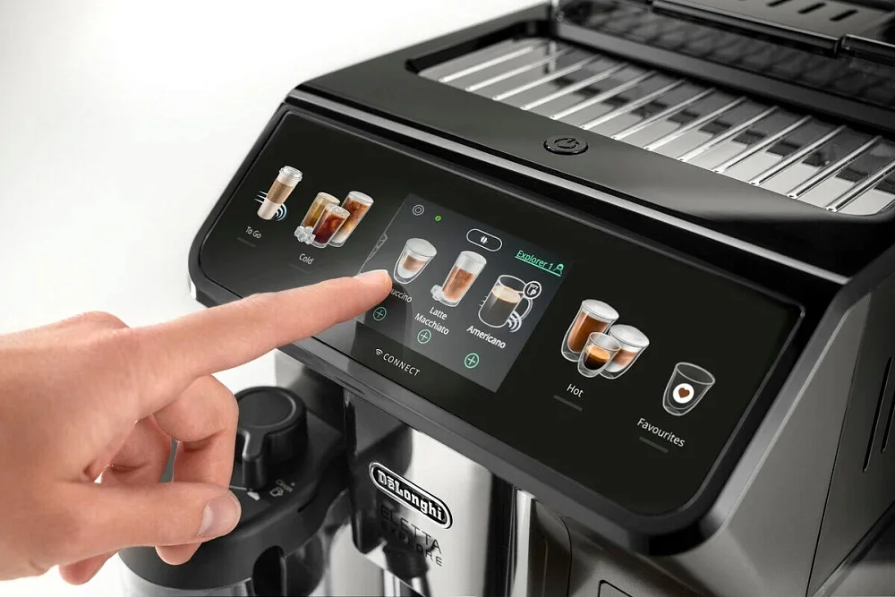 Кофемашина DeLonghi ECAM450.86.T серебристая купить,NaN