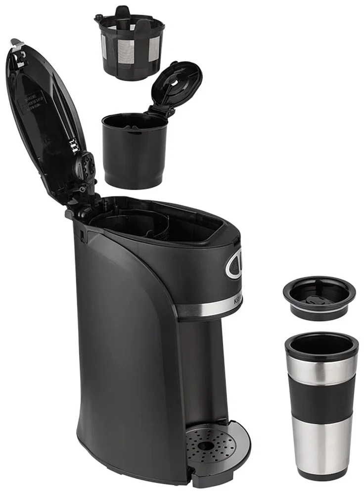 Кофемашина Kitfort КТ-796 черная купить,35790