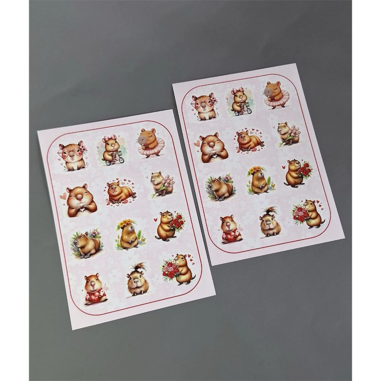 Стикерпак Box.kz Капибара А5 розовый купить,0