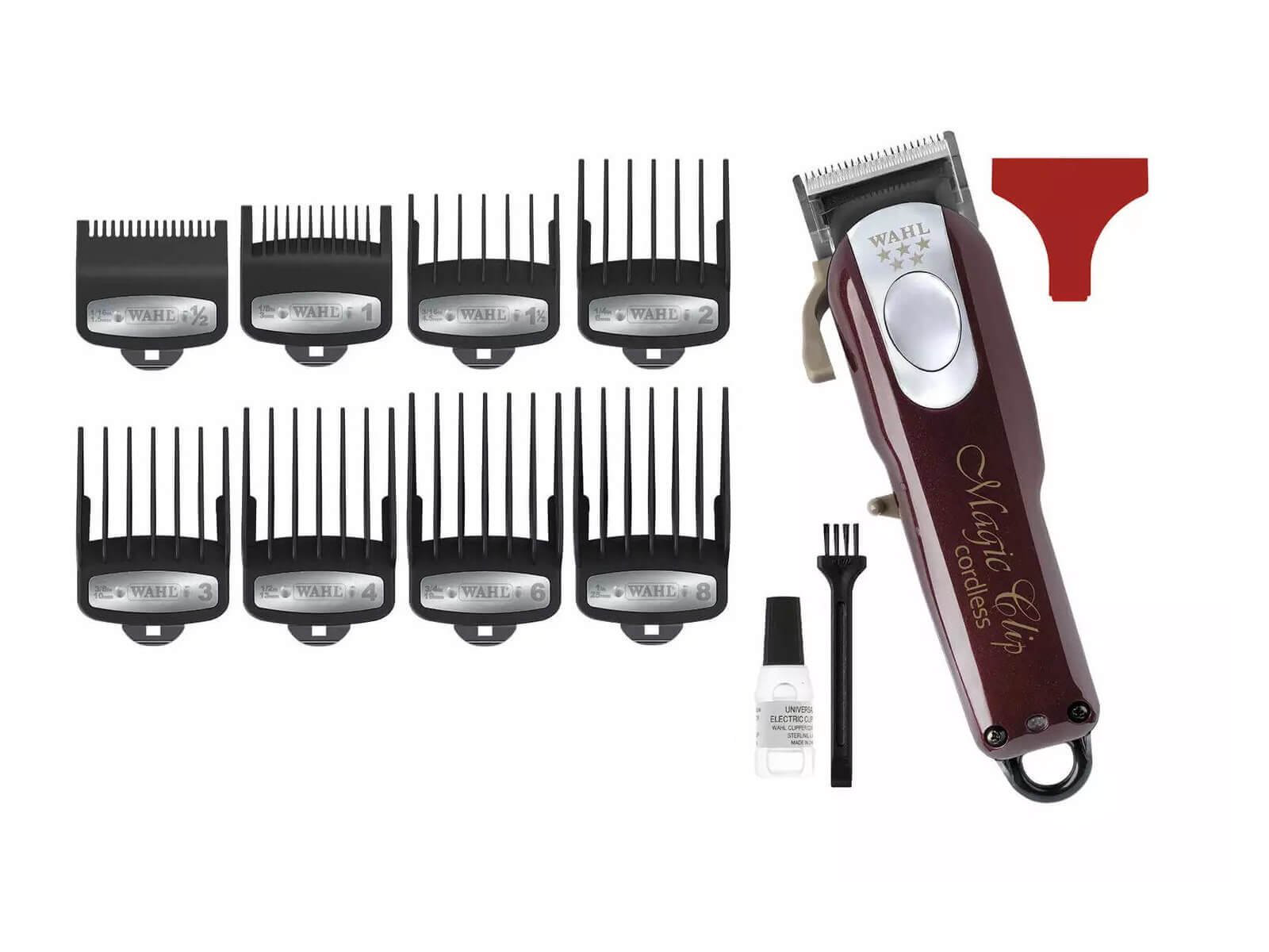 Машинка для стрижки Wahl Cordless Magic Clip 08148-2316H бордовая  купить,NaN