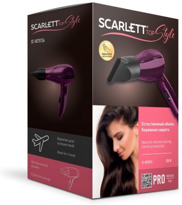 Scarlett SC-HD70T24 компактный фен 850 W купить,NaN