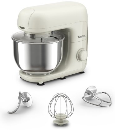 Кухонный комбайн Tefal Bake Essential QB160138 белый купить,NaN