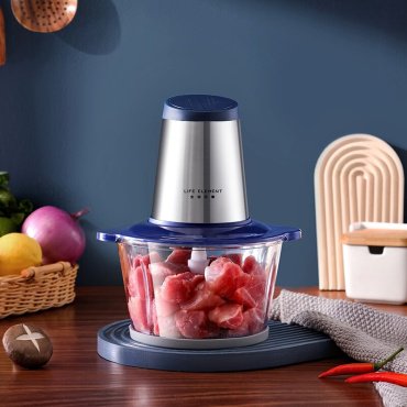 Кухонный комбайн Xiaomi LIFE ELEMENTS FOOD PROCESSOR L18 синий, серебристый
