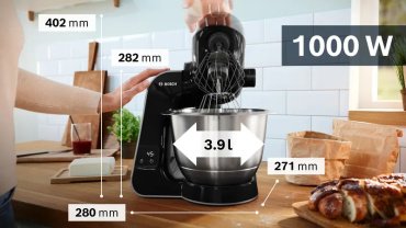 Кухонный комбайн Bosch MUM5XC4E черный купить,0