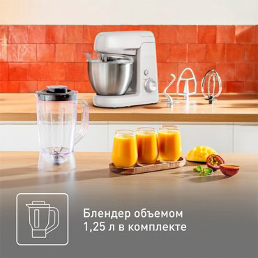 Кухонный комбайн Tefal Bake Partner QB521B38 белый купить,172990