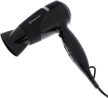 Sakura Фен Sakura SA-4040BK, 1800 Вт, 2 скорости, 2 температурных режима, концентратор, чёрный фен 1800 Вт