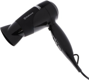 Sakura Фен Sakura SA-4040BK, 1800 Вт, 2 скорости, 2 температурных режима, концентратор, чёрный фен 1800 Вт