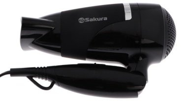 Sakura Фен Sakura SA-4040BK, 1800 Вт, 2 скорости, 2 температурных режима, концентратор, чёрный фен 1800 Вт