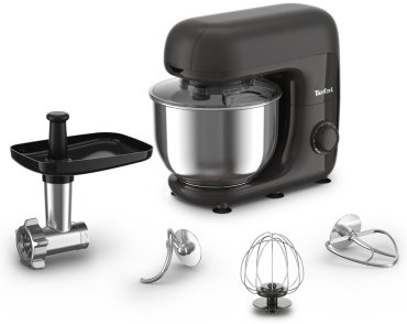 Кухонный комбайн Tefal Bake Essential QB161H38 черный купить,NaN