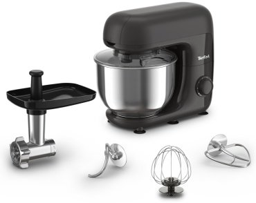 Кухонный комбайн Tefal Bake Essential QB161H38 черный купить,NaN
