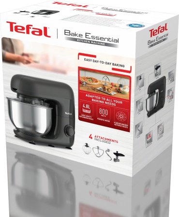 Кухонный комбайн Tefal Bake Essential QB161H38 черный купить,NaN