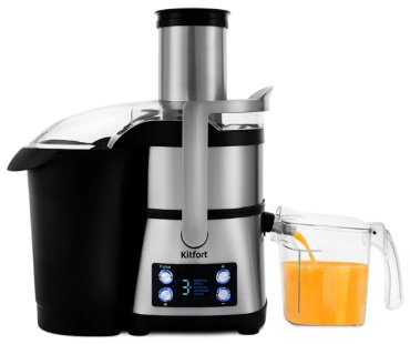 Кухонный комбайн Kitfort КТ-1395 стальной, черный - ForteMarket Кухонный комбайн Kitfort КТ-1395 стальной, черный купить,0
