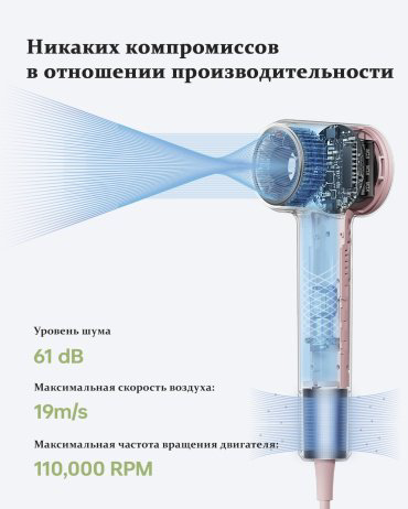 Laifen MINI pink компактный фен 1100 Вт купить,NaN