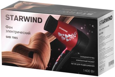 Starwind SHD 7065 компактный фен 1400 Вт купить,0