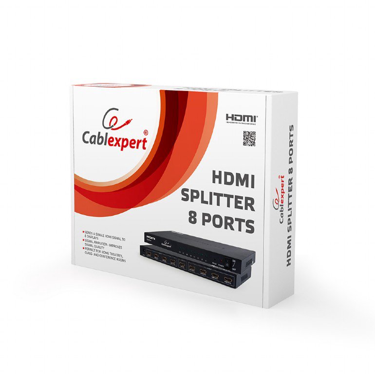 Разветвитель HDMI Gembird DSP-8PH4-03 8 port черный купить,0