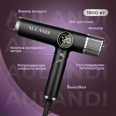 Aulandi AUL 09 фен 1800 W купить,NaN