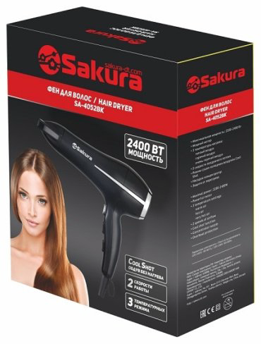 Sakura SA-4052BK фен 2400 Вт купить,NaN