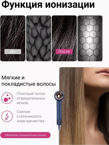 Super hair dryer X13 Blue фен 1600 W купить,0