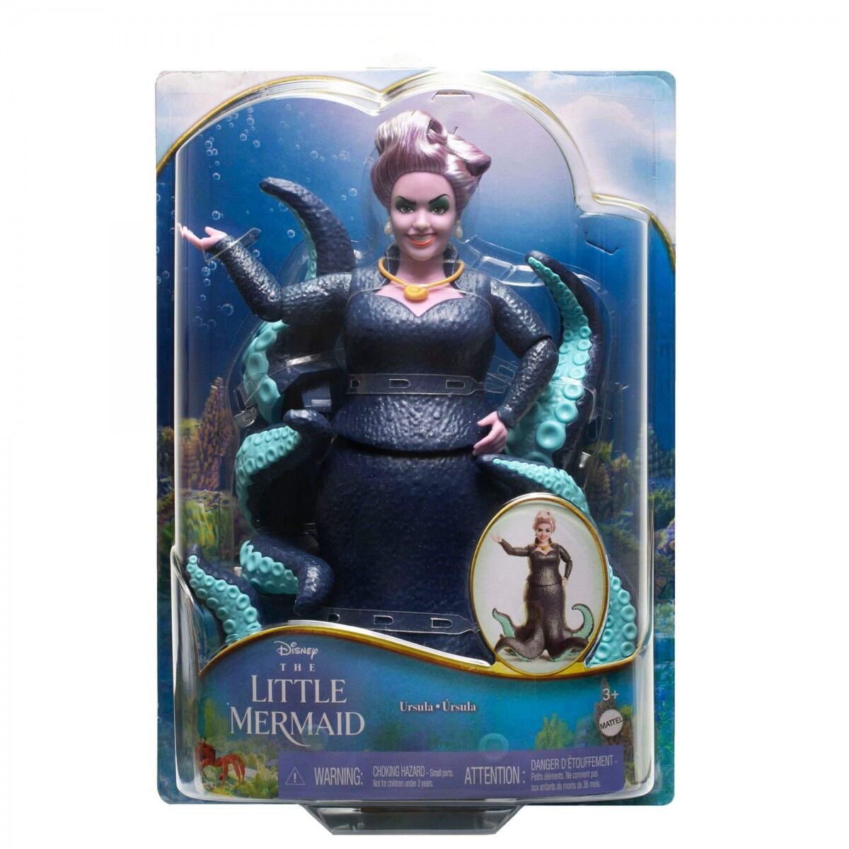 Кукла Disney The Little Mermaid Кукла Урсула  HLX120 купить,NaN