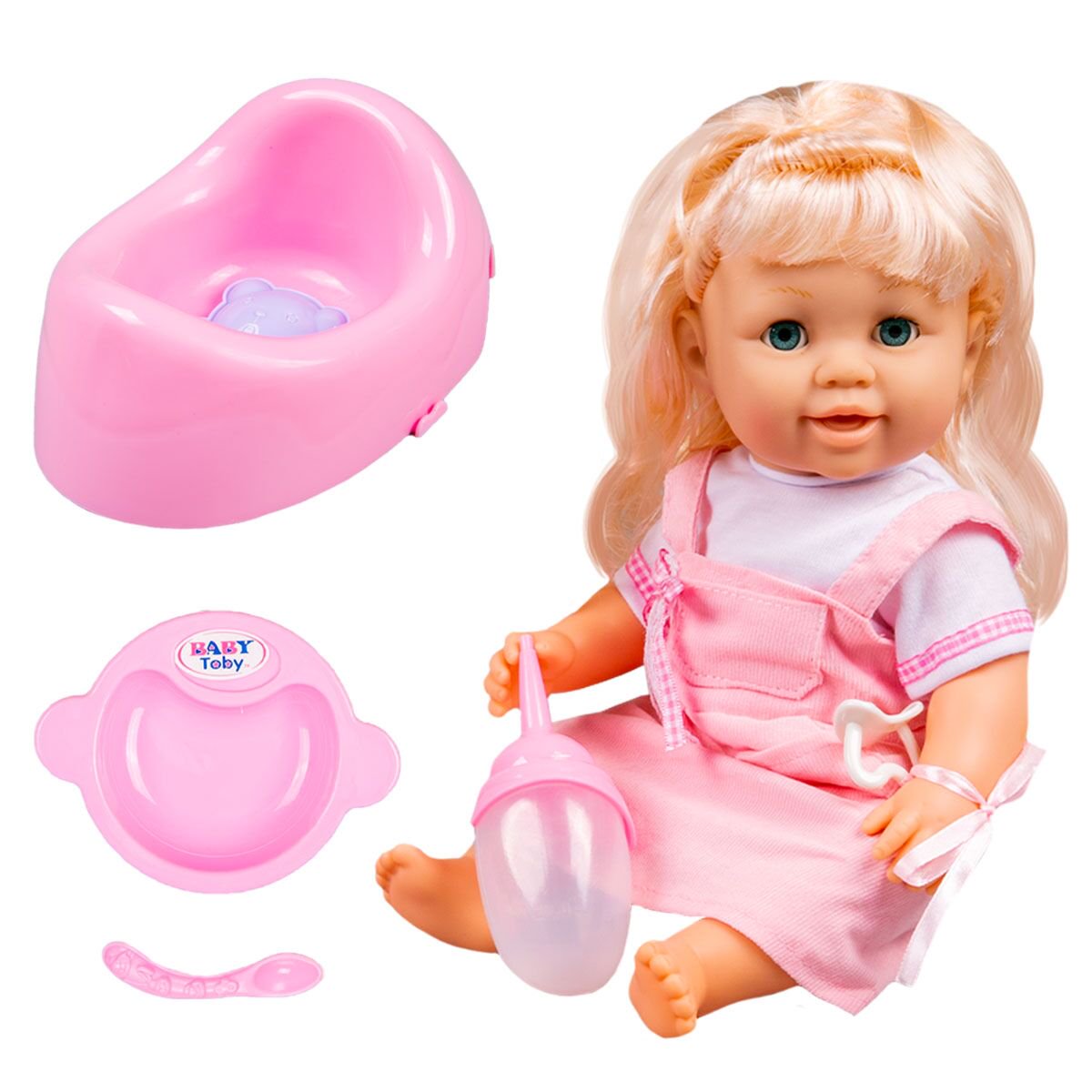 Кукла WeiTai в розовом комбинезоне с аксессуарами 30805-B13 купить,NaN