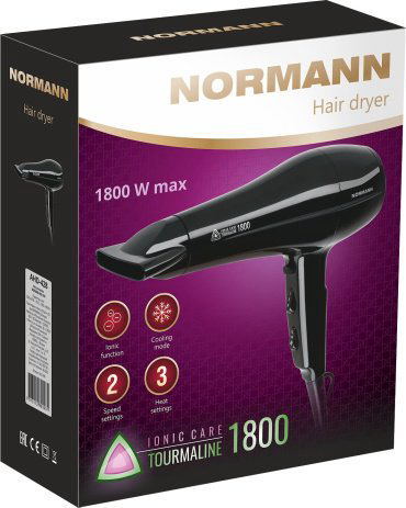 Normann AHD-428 фен 1800 Вт купить,NaN