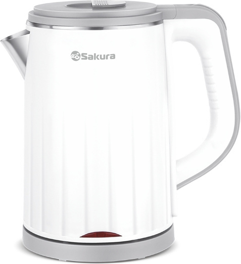 Электрочайник Sakura SA-2155WG 1.2 л бело-серый купить,NaN