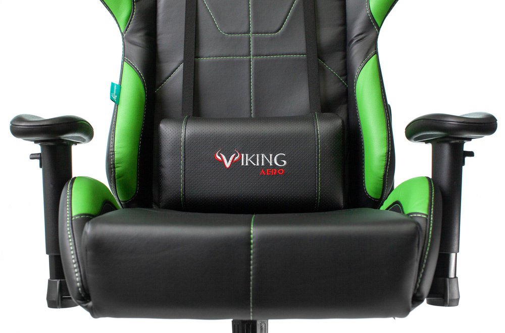 Игровое кресло Бюрократ Zombie Viking 5 Aero черно-салатовое купить,NaN