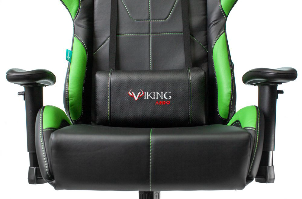 Игровое кресло Бюрократ Zombie Viking 5 Aero черно-салатовое купить,NaN