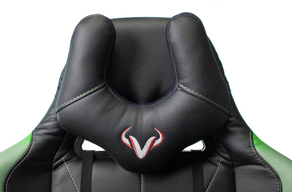 Игровое кресло Бюрократ Zombie Viking 5 Aero черно-салатовое купить,NaN