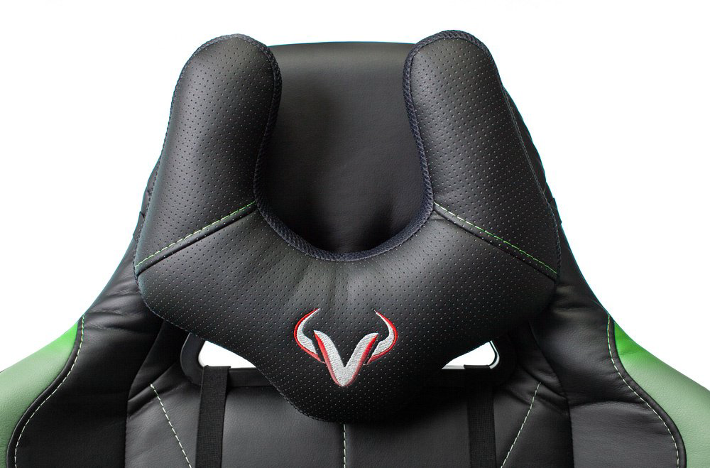 Игровое кресло Бюрократ Zombie Viking 5 Aero черно-салатовое купить,NaN