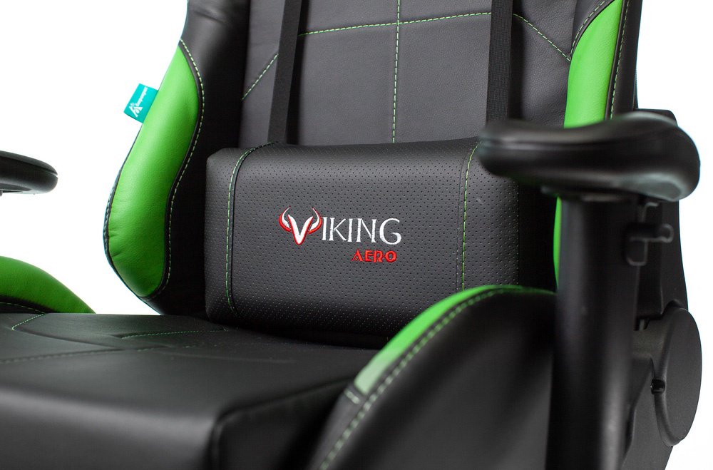 Игровое кресло Бюрократ Zombie Viking 5 Aero черно-салатовое купить,NaN