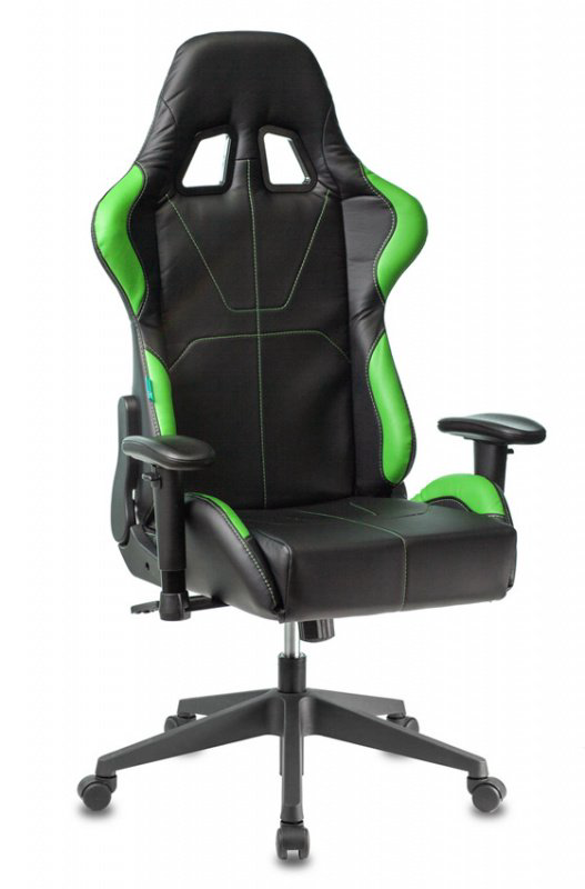Игровое кресло Бюрократ Zombie Viking 5 Aero черно-салатовое купить,NaN