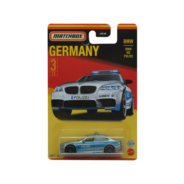 Машинка Mattel  Matchbox Best of Germany-BMW M5 Police купить,NaN