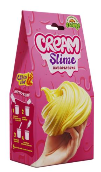 Игрушка Slime лаборатория 100гр Cream купить,NaN