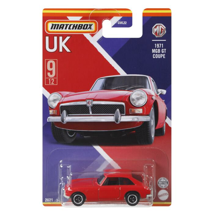 Машинка Mattel Matchbox Best of UK-MGB GT Coupe 1971 купить,NaN