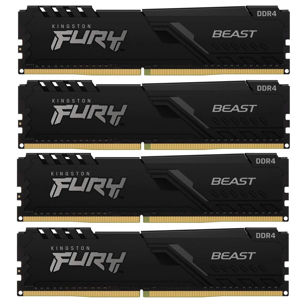 Оперативная память Kingston Fury Beast KF432C16BB1K4/64 PC4-25600 4x16Gb 