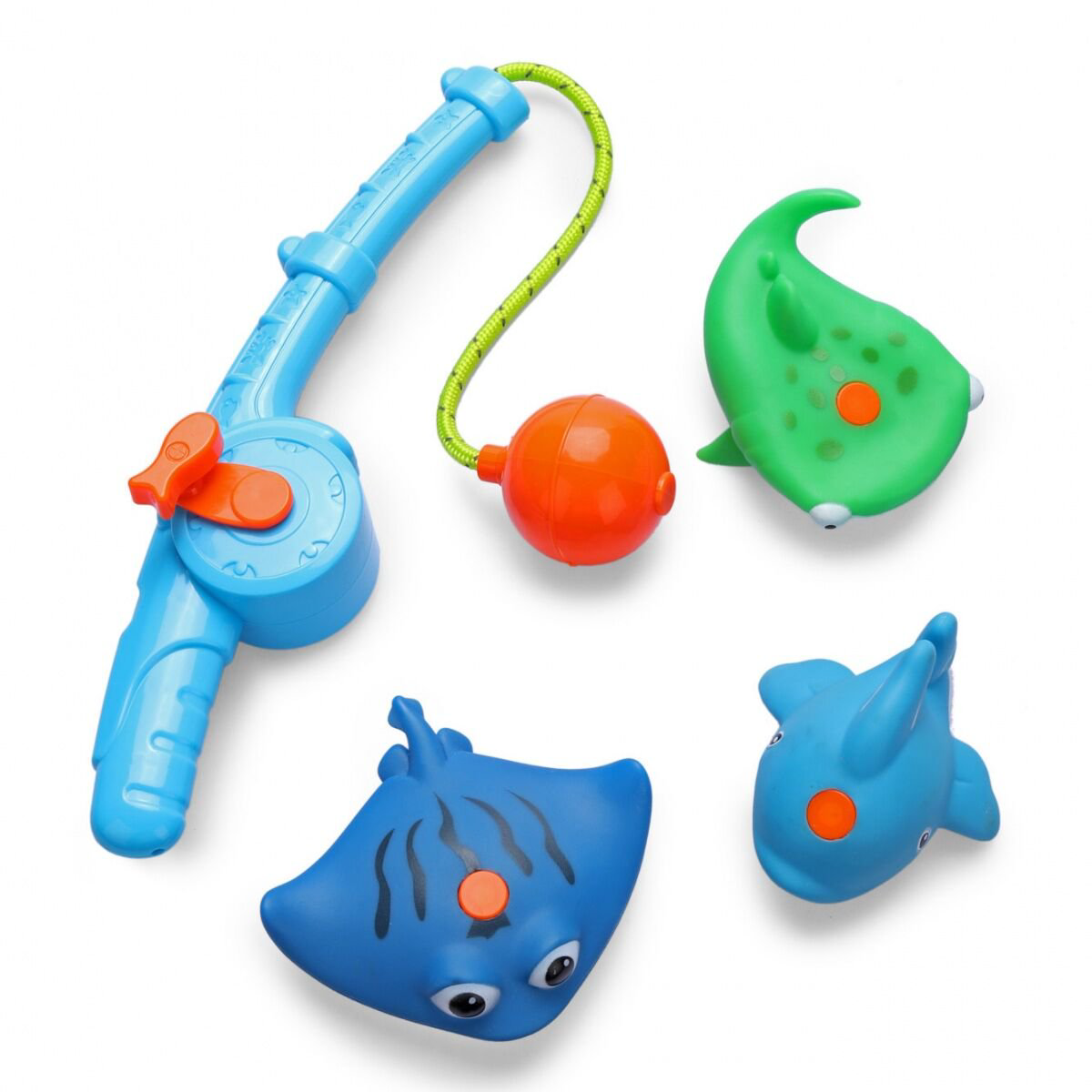 Набор игрушек для ванной  Happy Baby Fishman blue купить,NaN