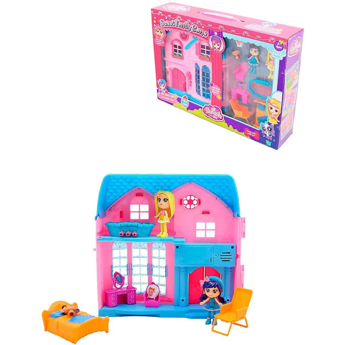 Игровой набор   Barmila Кукольный домик с 2 куклами 60219A купить,NaN