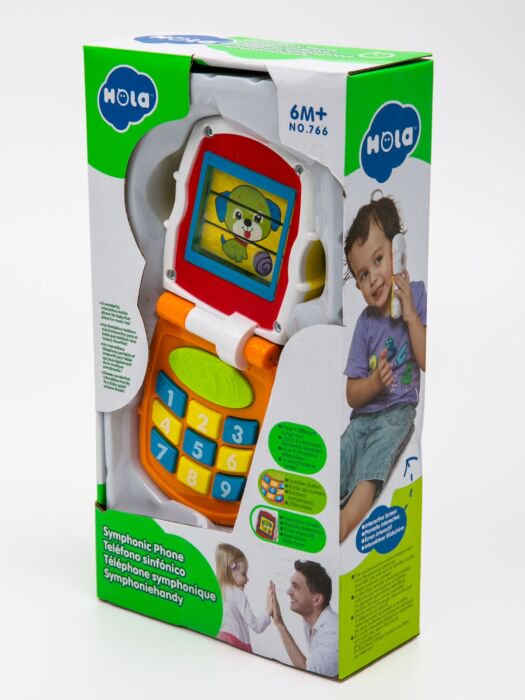 Игрушка развивающая Hola Телефон  бело-оранжевый купить,NaN