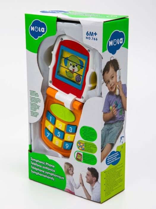 Игрушка развивающая Hola Телефон  бело-оранжевый купить,NaN