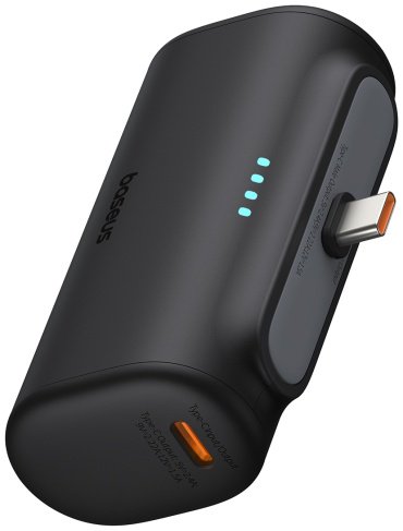 Внешний аккумулятор Baseus Compact 2C 20W P10068306113-00 5000 мАч черный - ForteMarket Внешний аккумулятор Baseus Compact 2C 20W P10068306113-00 5000 мАч черный купить,0
