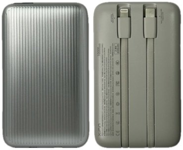 Внешний аккумулятор Xipin T189BLF 10000 мАч серый