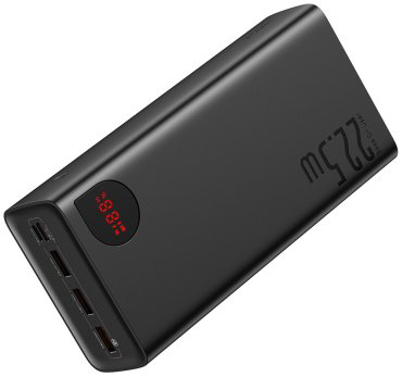Внешний аккумулятор Baseus Adaman C+3U 22.5W PPAD020101 40000 мАч черный купить,NaN