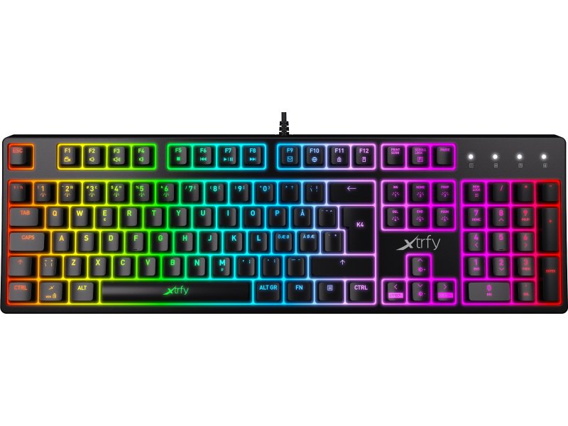 Клавиатура Xtrfy K4 RGB Kailh Red черная купить,0