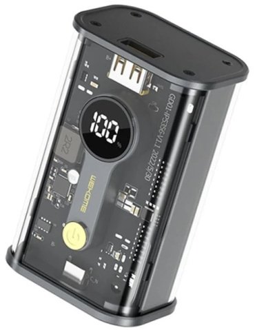 Внешний аккумулятор WEKOME WP-345 10000 мАч серый
