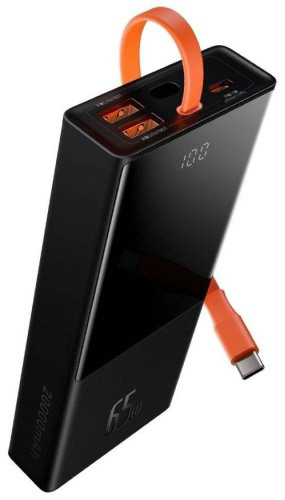 Внешний аккумулятор Baseus Elf Digital Display 2C+2U 65W PPJL000001 20000 мАч черный купить,NaN