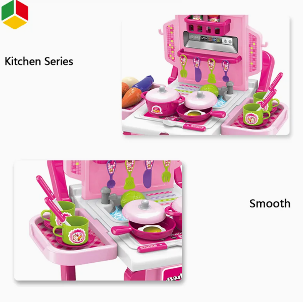 Кухня Xiong Cheng Kitchen little chef розовая купить,NaN