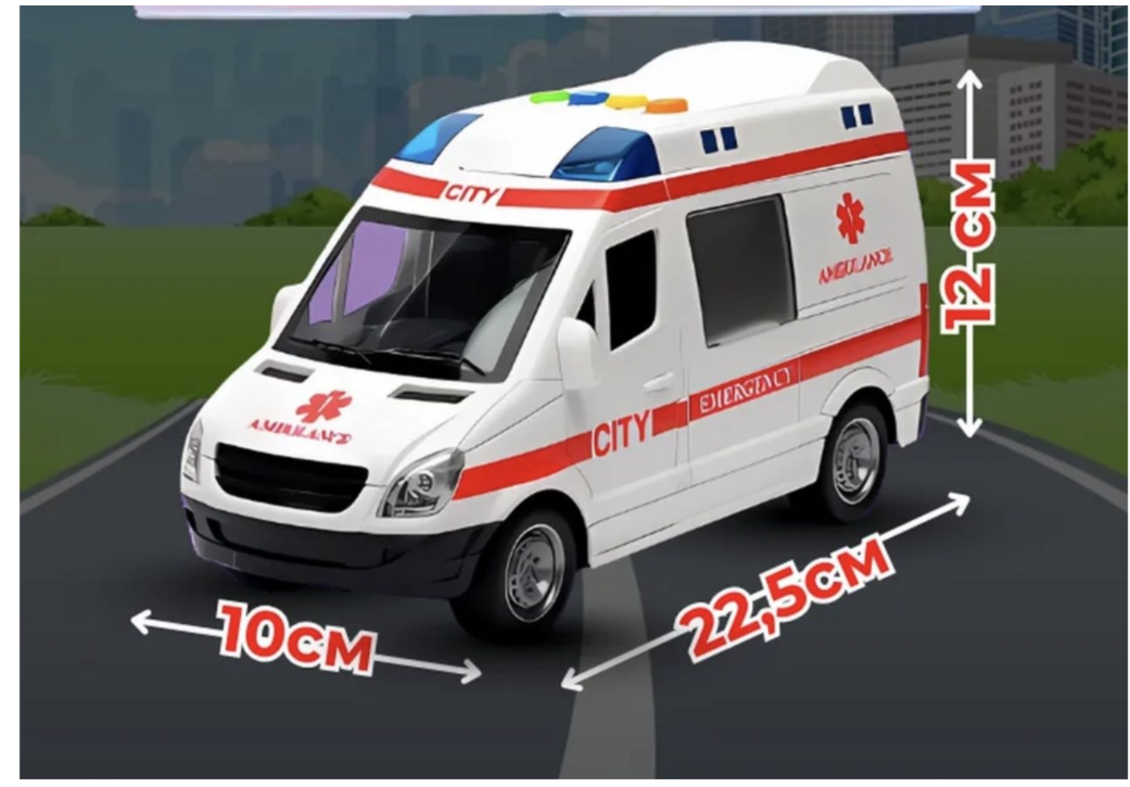 Скорая помощь City Service Ambulance белая купить,NaN