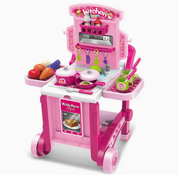 Кухня Xiong Cheng Kitchen little chef розовая
