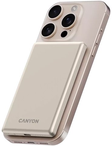 Внешний аккумулятор Canyon CNS-CPB505BE 5000 мАч бежевый купить,0